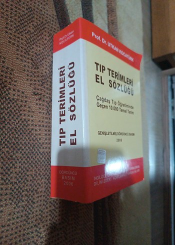 Tıp Terimleri El Sözlüğü - Utkan Kocatürk sıfır hiç kullanılmadı - Görsel 2