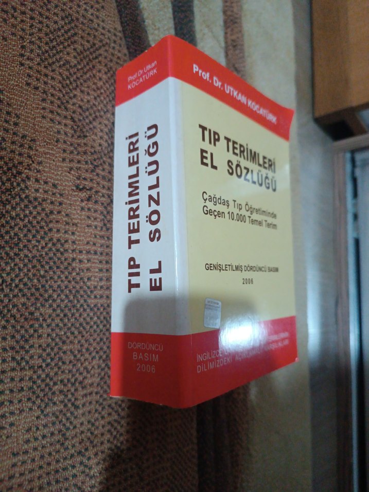 Tıp Terimleri El Sözlüğü - Utkan Kocatürk sıfır hiç kullanılmadı - Görsel 2