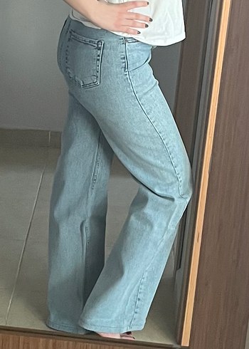 Düz Kesim Jean Açık Mavi Regular Fit Denim Pantolon - Görsel 3