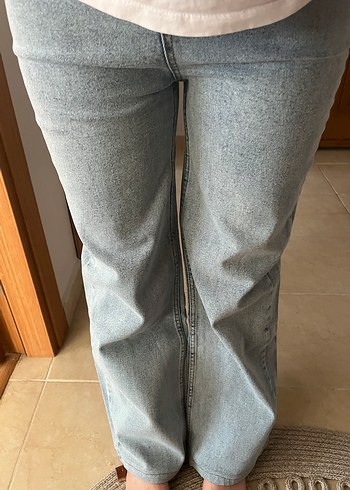 Düz Kesim Jean Açık Mavi Regular Fit Denim Pantolon - Görsel 5