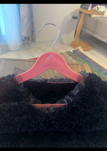 Siyah  El Örgü Kadın Kazak - Görsel 4