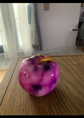 Parlak Mor Elma Figürü - Görsel 3