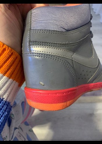 Nike Gri Kadın Spor Ayakkabı Yüksek Tabanlı - Görsel 6