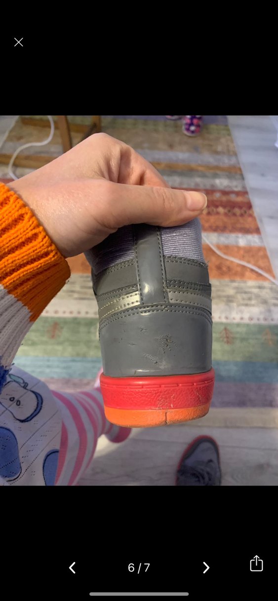 Nike Gri Kadın Spor Ayakkabı Yüksek Tabanlı - Görsel 5