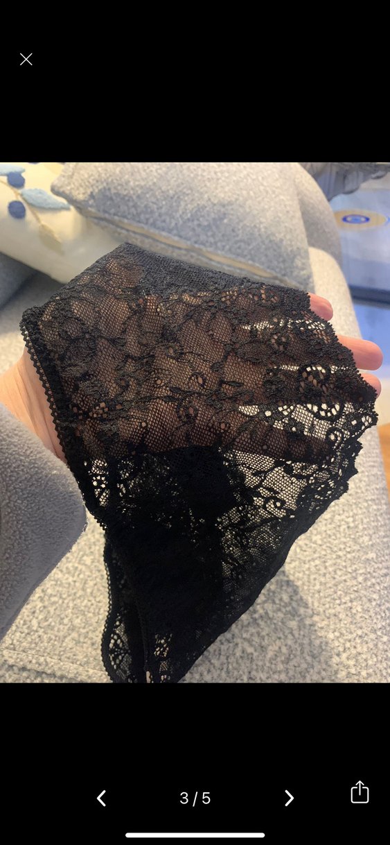 Siyah Dantel Mini Kadın Külot - Görsel 2