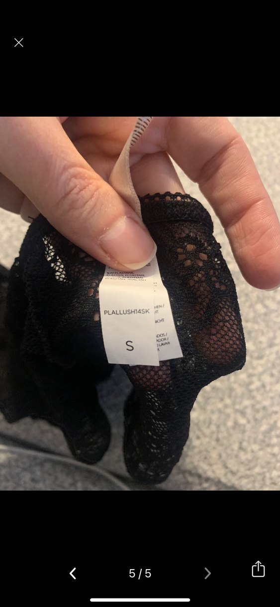 Siyah Dantel Mini Kadın Külot - Görsel 4