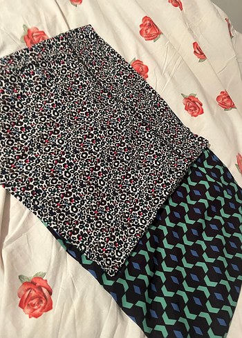 Fırfırlı Baskılı Mini Etek 2 li - Görsel 3