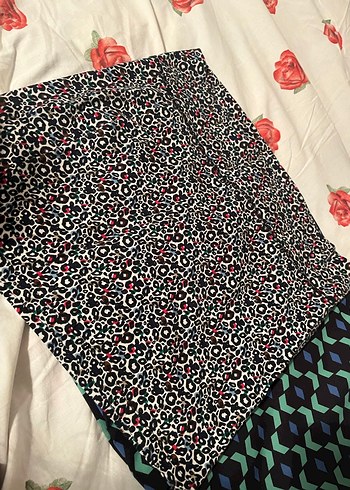 Fırfırlı Baskılı Mini Etek 2 li - Görsel 2