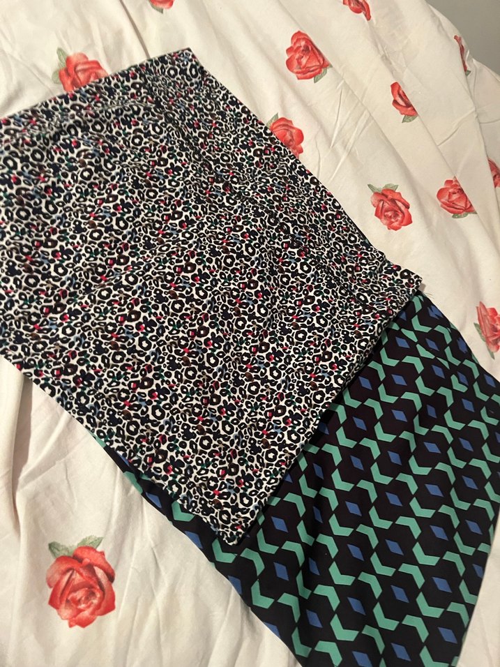 Fırfırlı Baskılı Mini Etek 2 li - Görsel 3