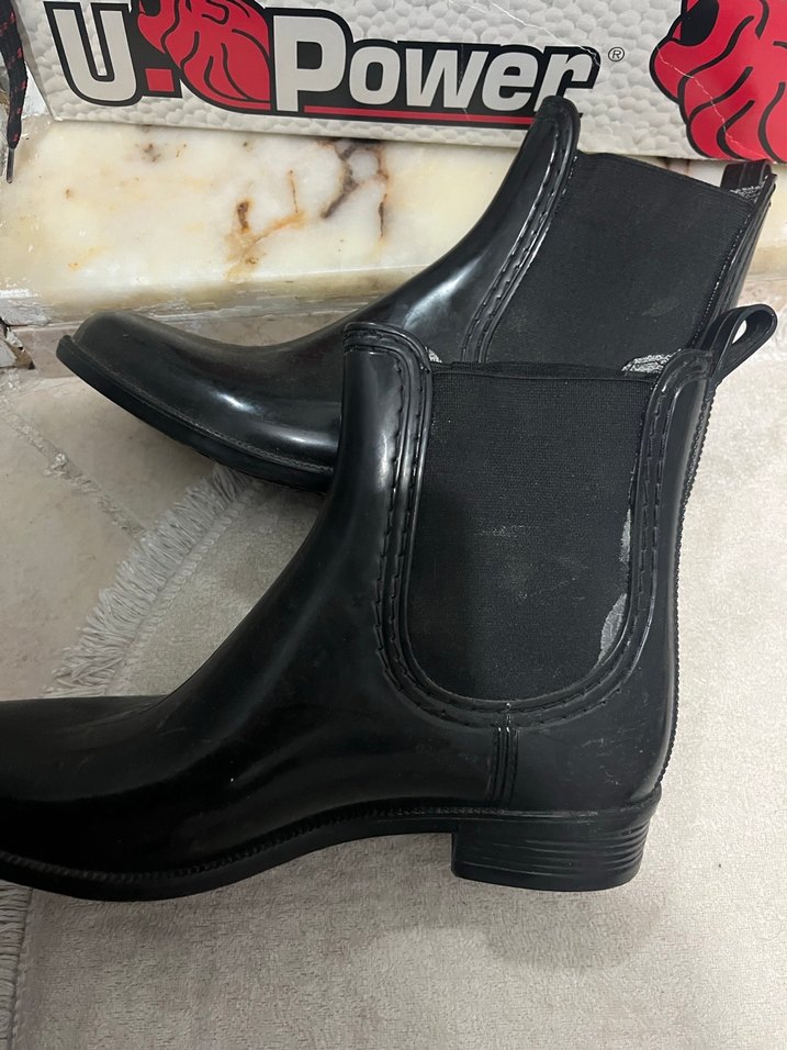Siyah Rugan yağmur botu - Görsel 3