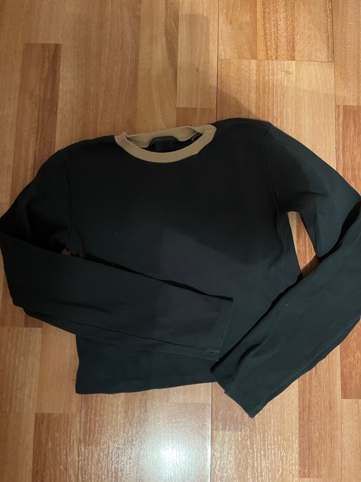 Yeşil Kadın Uzun Kollu İnce Sweatshirt - Görsel 2