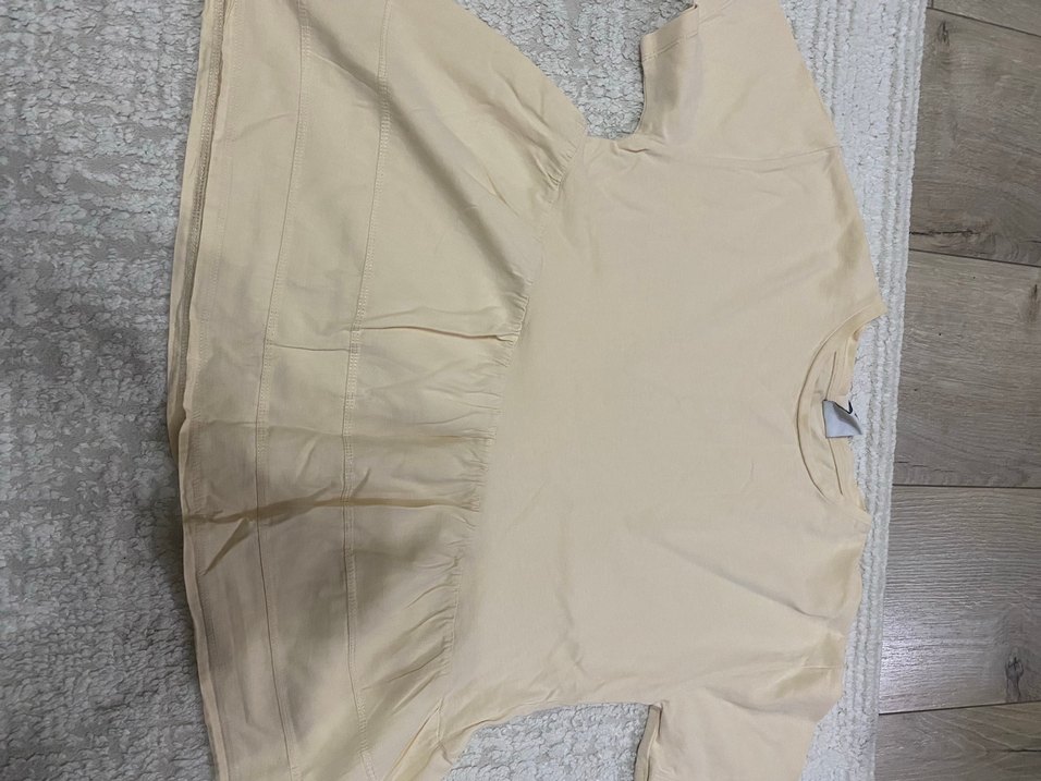 Bej Kısa Kollu Kız çocuk bluz batik desenli şort - Görsel 3