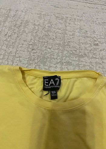 Sarı Kız Çocuk Kısa Kollu Tişört #emporioarmani #armani - Görsel 4