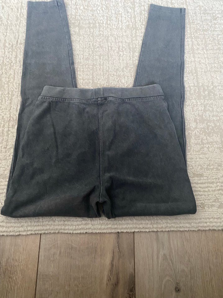 Pembe Süet Kız çocuk sweat jean görünümlü tayt - Görsel 3