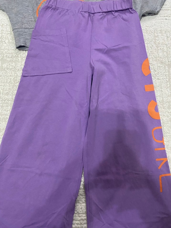 Sokak Stili Kız Sweatshirt ve Eşofman Takımı - Görsel 4