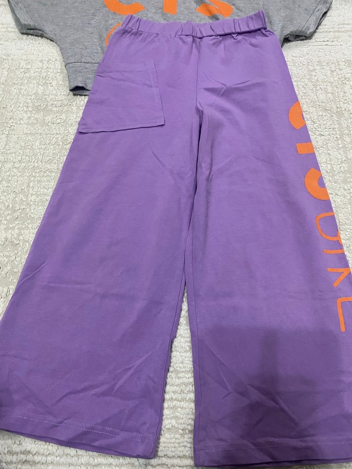 Sokak Stili Kız Sweatshirt ve Eşofman Takımı - Görsel 3