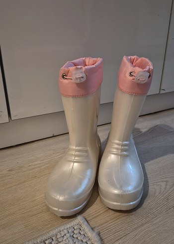 Beyaz Kız Çocuk Yağmur Çizmesi - Görsel 2