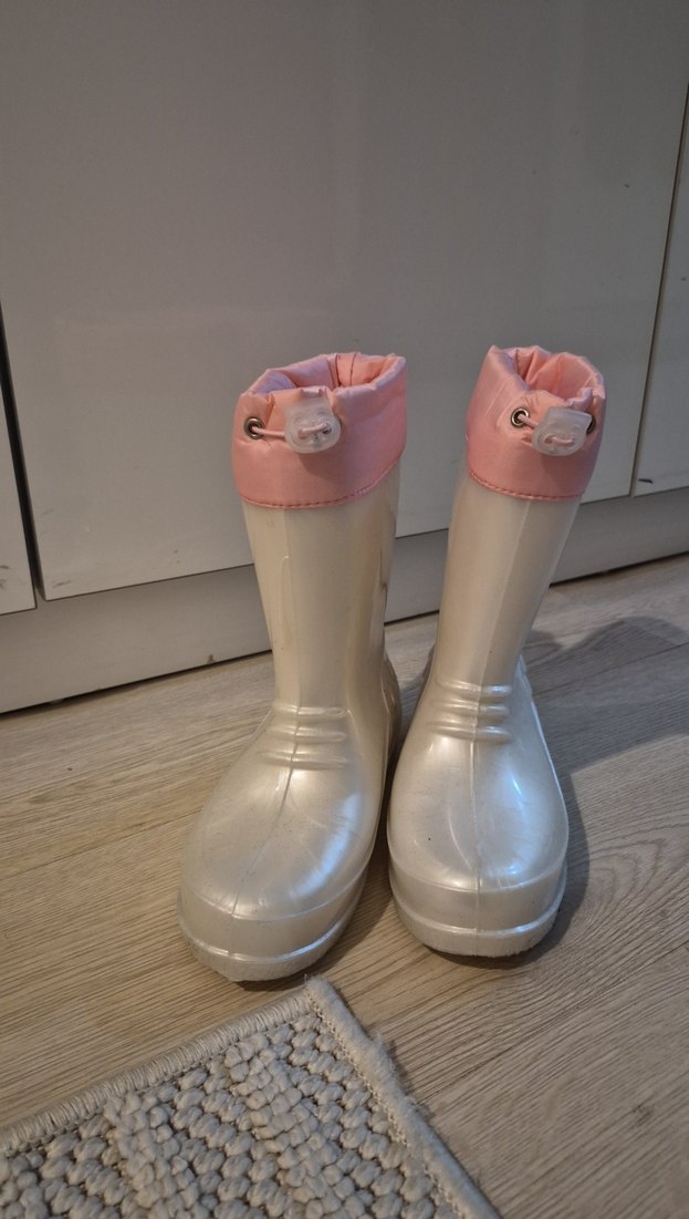 Beyaz Kız Çocuk Yağmur Çizmesi - Görsel 2