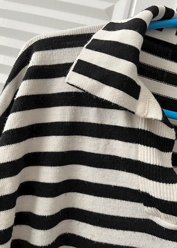 Çizgili Uzun Kollu Triko - Görsel 2