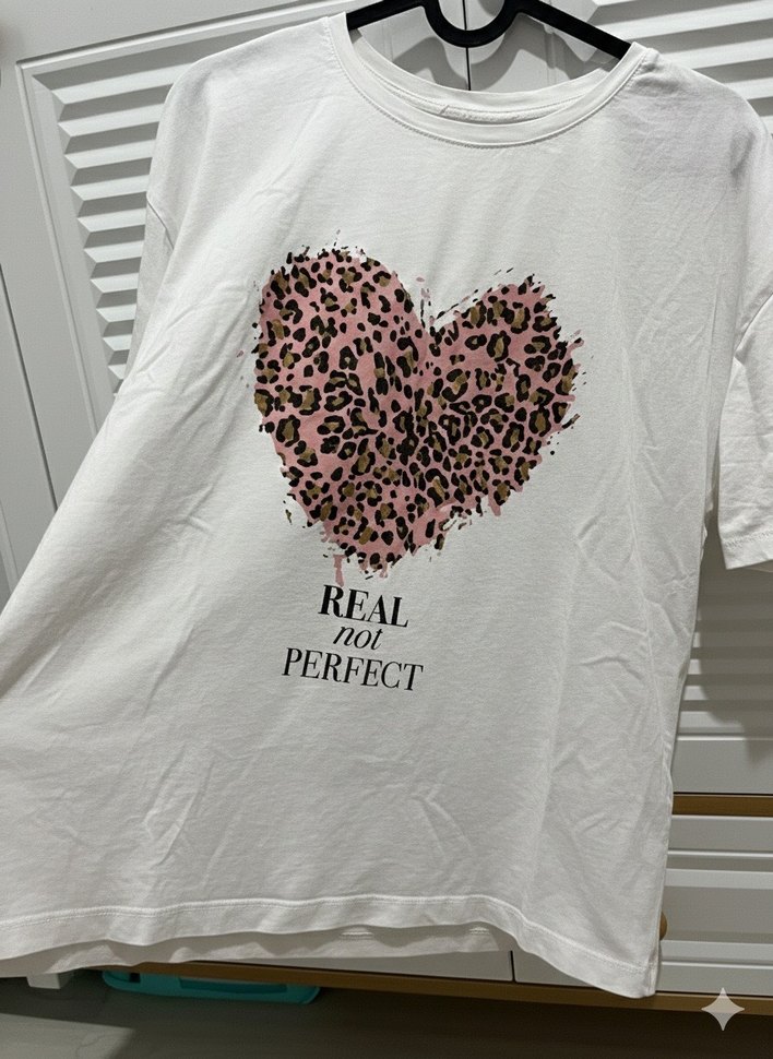 Kadın Beyaz Baskılı Tişört - Görsel 2