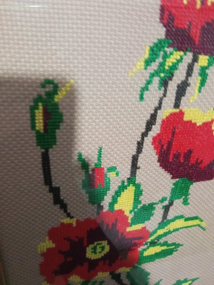 Çiçek Desenli Nakış Tablo - Görsel 5