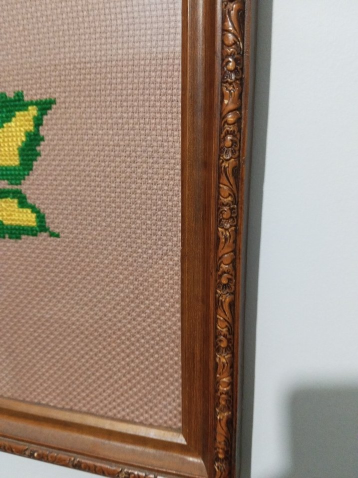 Çiçek Desenli Nakış Tablo - Görsel 2