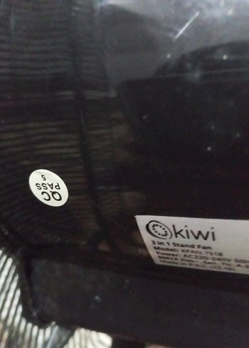 Siyah ve Gri Ayaklı Vantilatör - Görsel 6