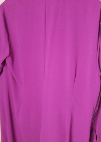 Mor Nakışlı Uzun Kadın Elbise - Görsel 5