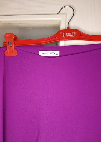 Mor Nakışlı Uzun Kadın Elbise - Görsel 7