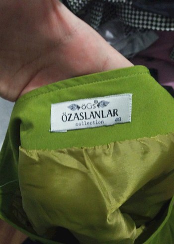 Yeşil Piliseli Midi Kadın Etek - Görsel 2