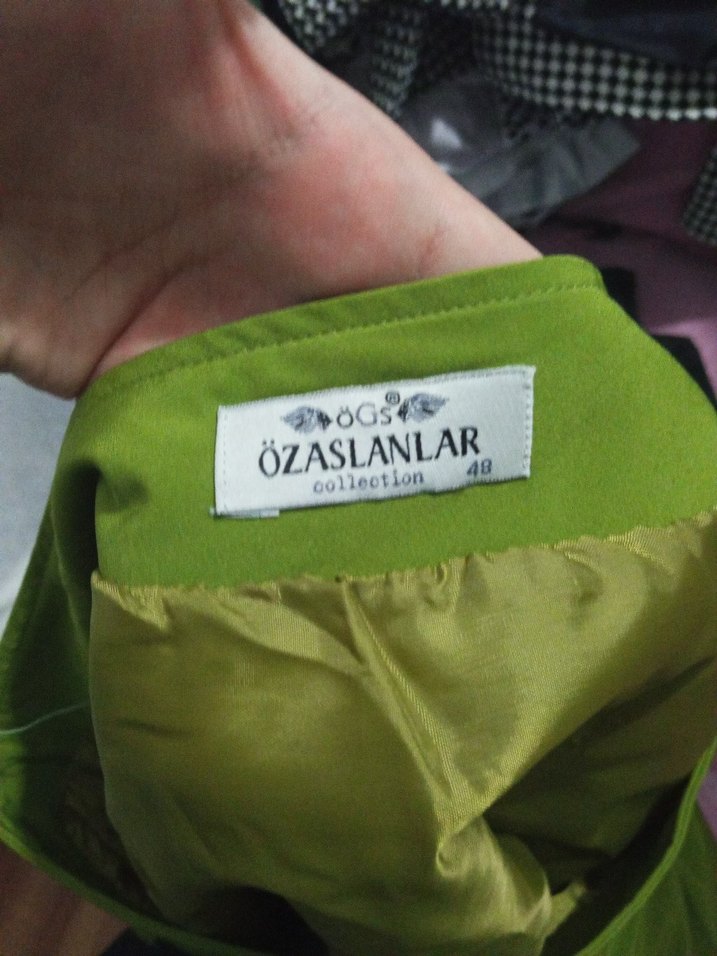 Yeşil Piliseli Midi Kadın Etek - Görsel 2