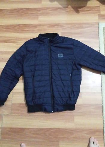 Siyah Erkek Günlük Yüksek Yaka Mont - Görsel 2