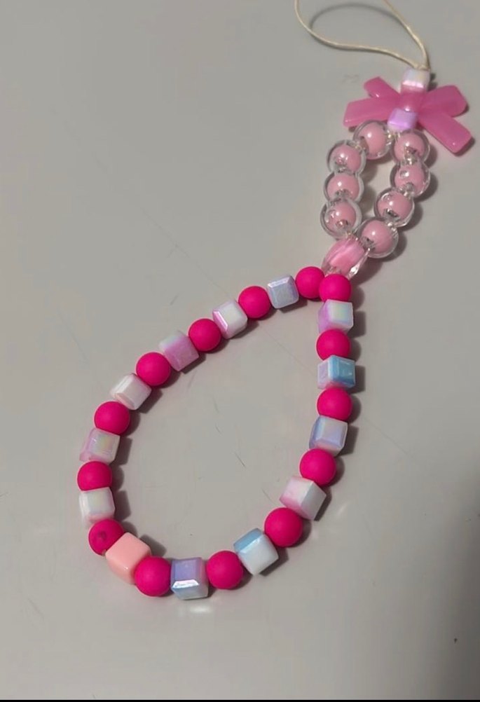 Pembe Boncuklu Bohem Kadın El Zinciri - Görsel 2