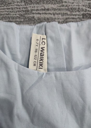 Mavi Kız Çocuk Elbise - Görsel 4