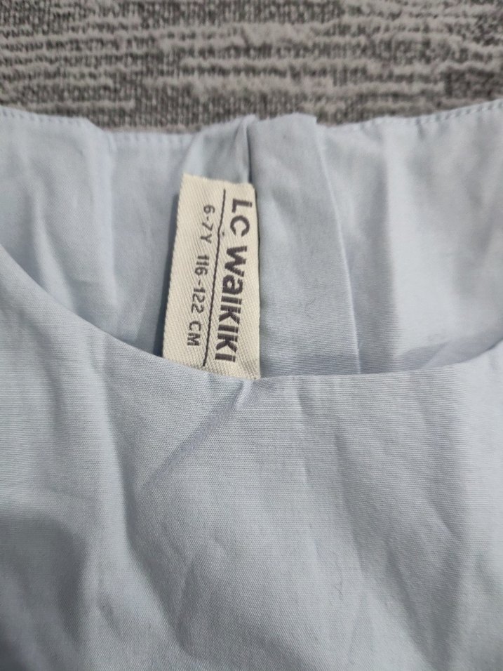 Mavi Kız Çocuk Elbise - Görsel 4