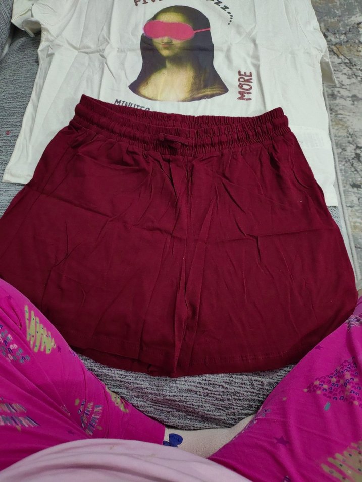 Baskılı Kısa Kollu Beyaz Kadın Pijama Takımı - Görsel 2