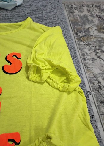 Renkli Kısa Kollu Kadın Şortlu Pijama Takımı - Görsel 3