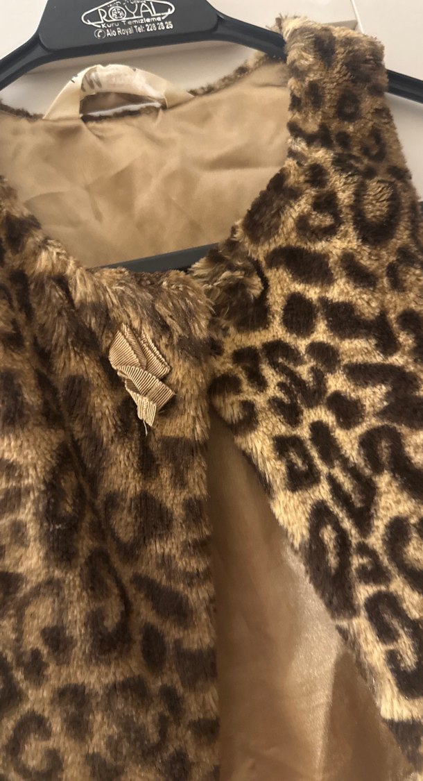 Çocuk Leopar Desenli Yelek - Görsel 2
