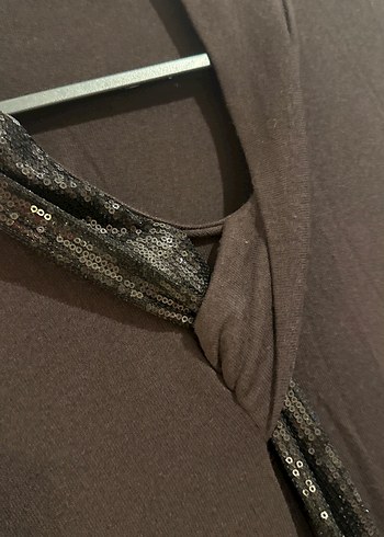 Kahverengi Kadın Midi Triko Elbise - Görsel 2