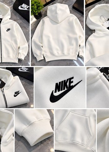 Nike Fermuarli Kapusonlu Sweatshirt Hirka S M L Xl Xxl