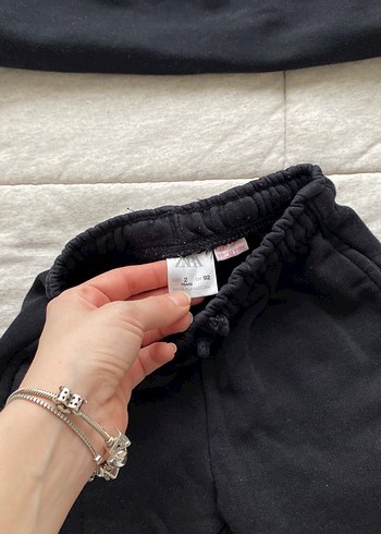 Siyah Erkek Çocuk Bol Kesim Eşofman Takımı - Görsel 4