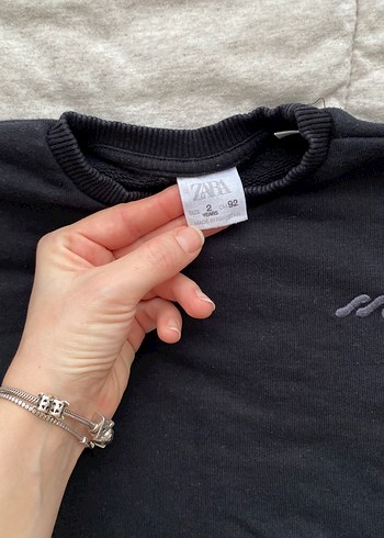 Siyah Erkek Çocuk Bol Kesim Eşofman Takımı - Görsel 2