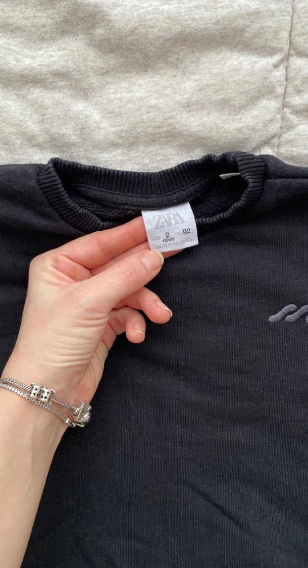 Siyah Erkek Çocuk Bol Kesim Eşofman Takımı - Görsel 2