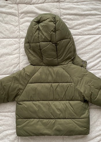 Düğmeli Yeşil Erkek Çocuk Mont - Görsel 6