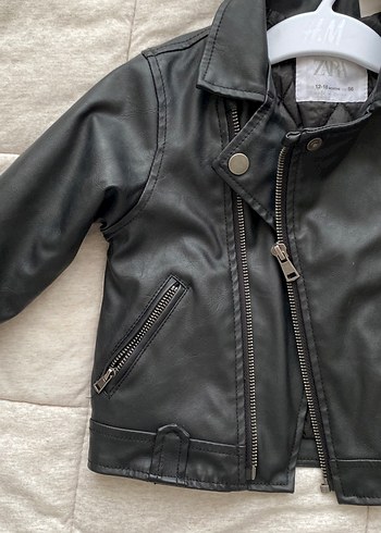Siyah Deri Biker Ceket - Görsel 2