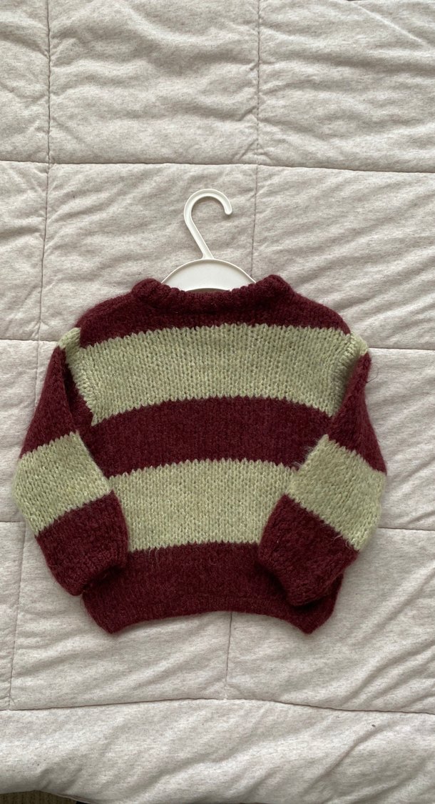 Çizgili Örgü Erkek Çocuk Kazak - Görsel 4