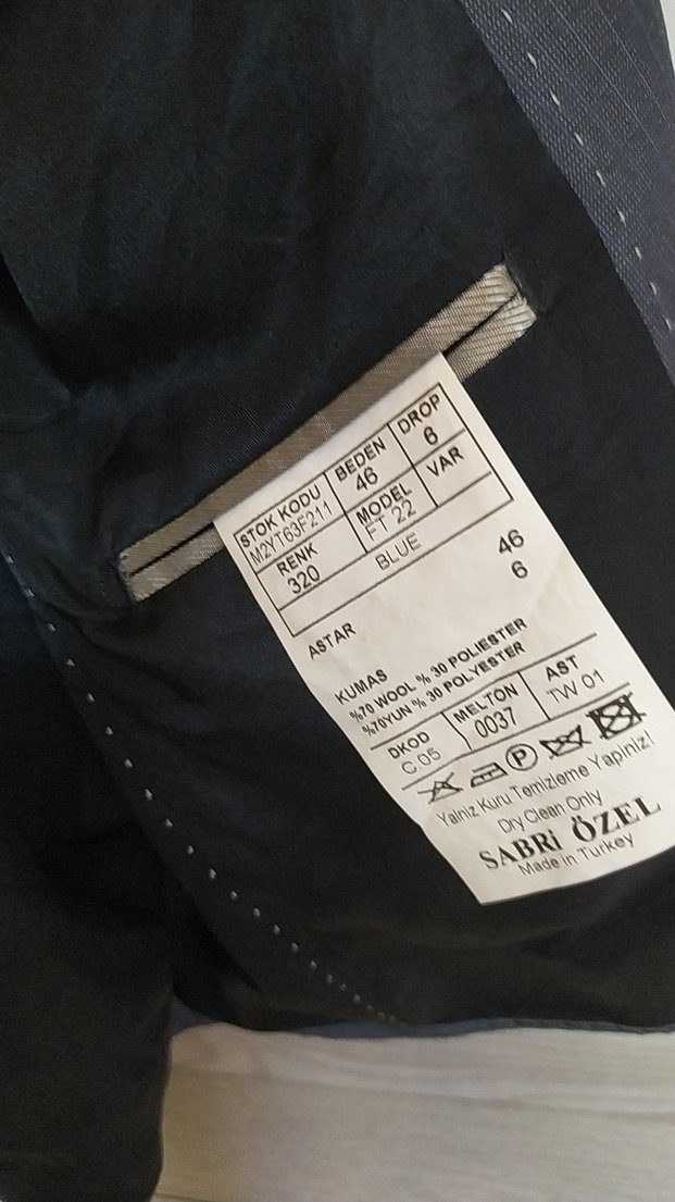 Gri Erkek Takım Elbise Ceket, Düğmeli, Normal Boy - Görsel 3