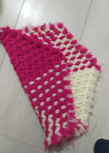 Pembe ve Beyaz Altıgen Banyo Süngeri - Görsel 3