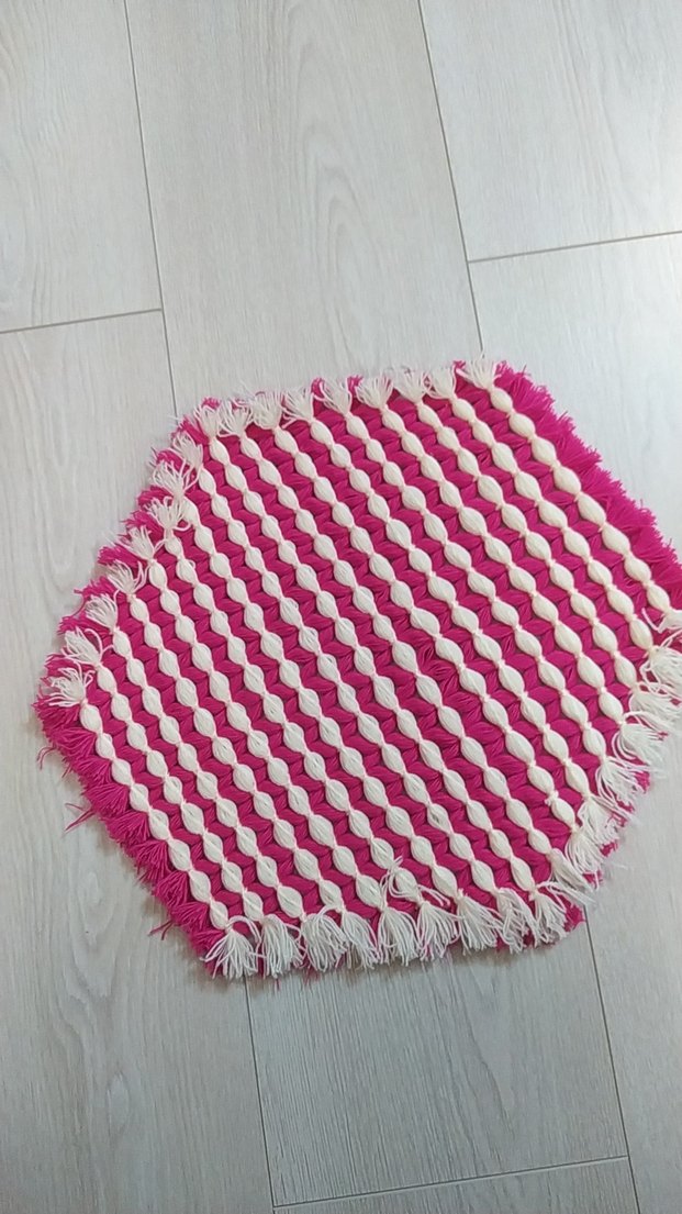 Pembe Renkli Altıgen Banyo Süngeri - Görsel 2