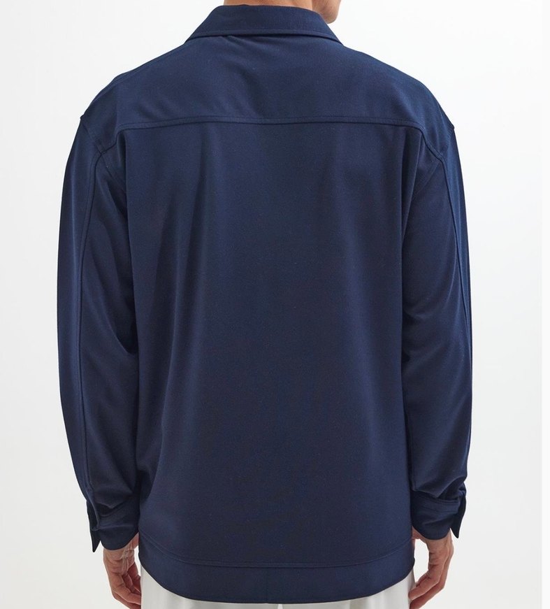 Lacivert Düğmeli Erkek Gömlek - Görsel 2